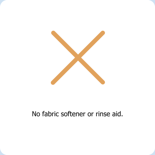 Clean Kokos does not use fabric softener or rinse aid.