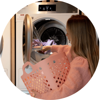 Hos Clean Kokos er vaskemiddel automatisk dosert. Hos Clean Kokos er vaskemiddel automatisk dosert.