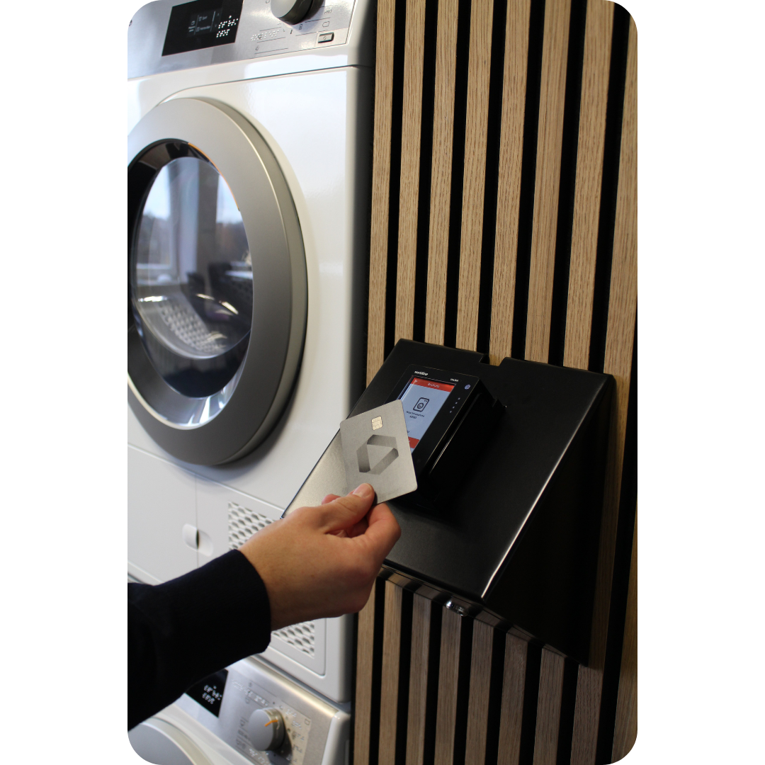 At Clean Kokos, you can pay by card or MobilePay using the terminal in the laundromat. At Clean Kokos, you can pay by card or MobilePay using the terminal in the laundromat.